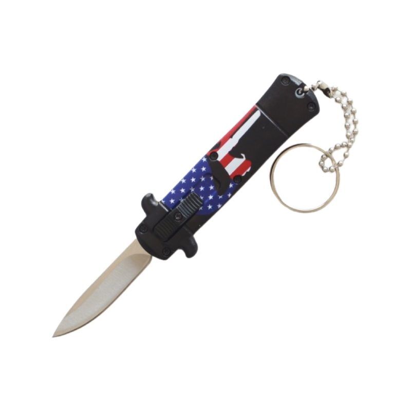 TacKnives Mini Italian Stiletto OTF Knife STS2USADP TacKnives Mini Italian Stiletto OTF Knife STS2USADP