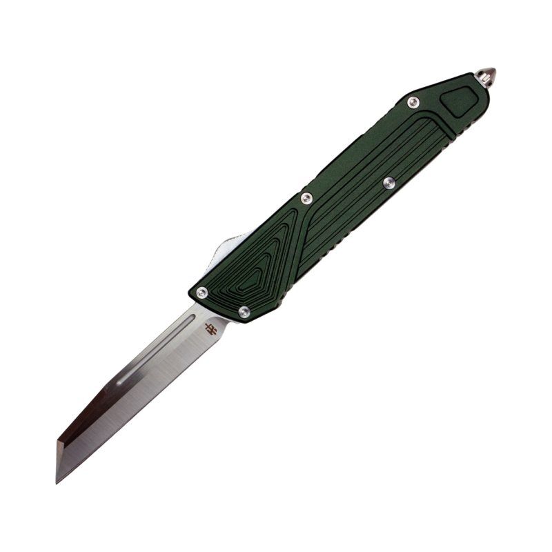 TAKCOM Chimera OTF Knife Green Wharncliffe Satin TAKCOM Chimera OTF Knife Green Wharncliffe Satin