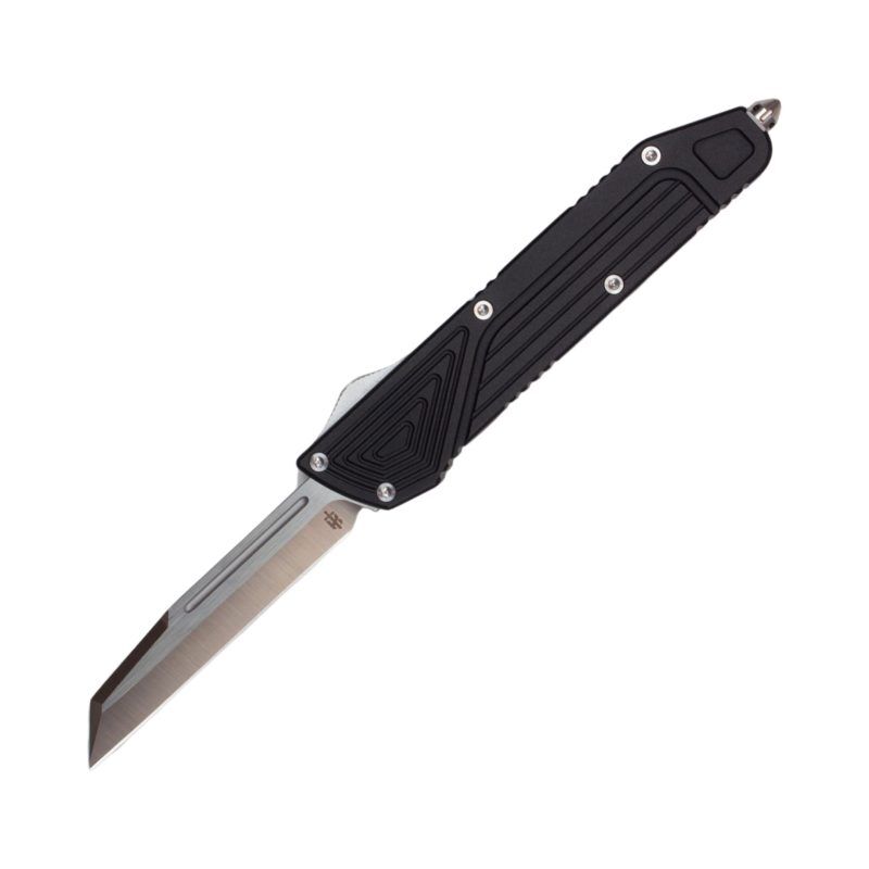 TAKCOM Chimera OTF Knife Black Wharncliffe Satin TAKCOM Chimera OTF Knife Black Wharncliffe Satin