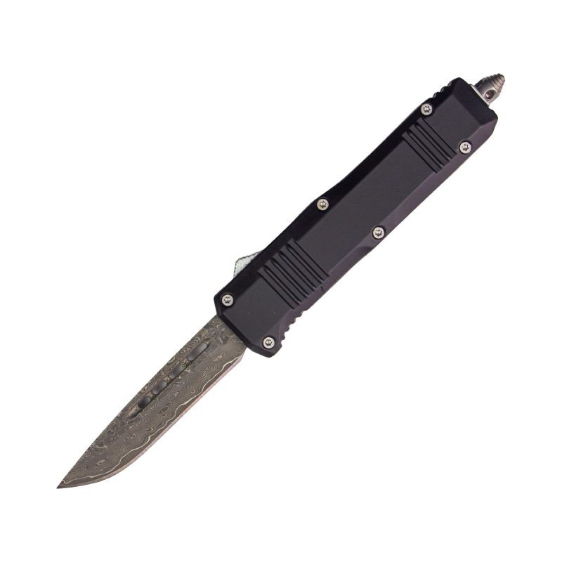 Bladetopia MD1 OTF Knife Drop Point Damascus Blade Bladetopia MD1 OTF Knife Drop Point Damascus Blade