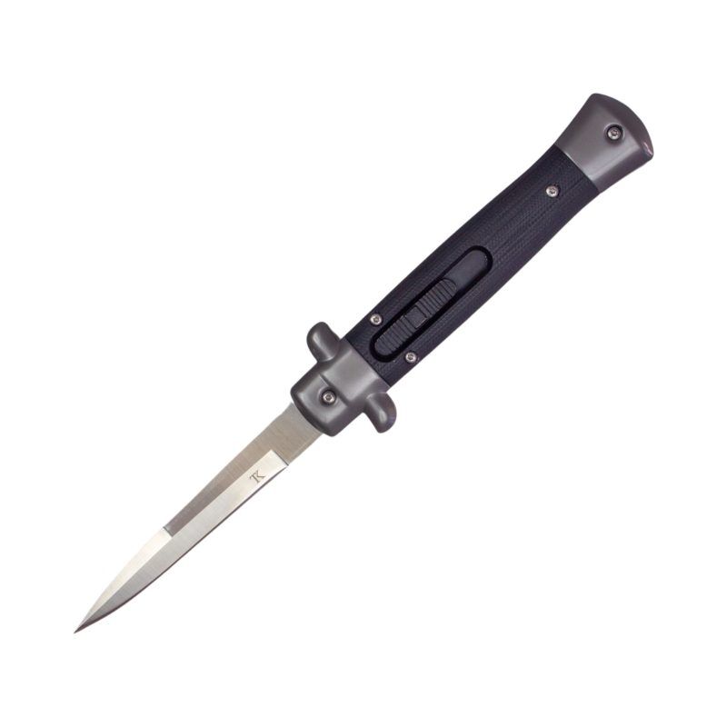 stiletto CNC_9 TacKnives Italian Stiletto OTF Knife STM Black CNC
